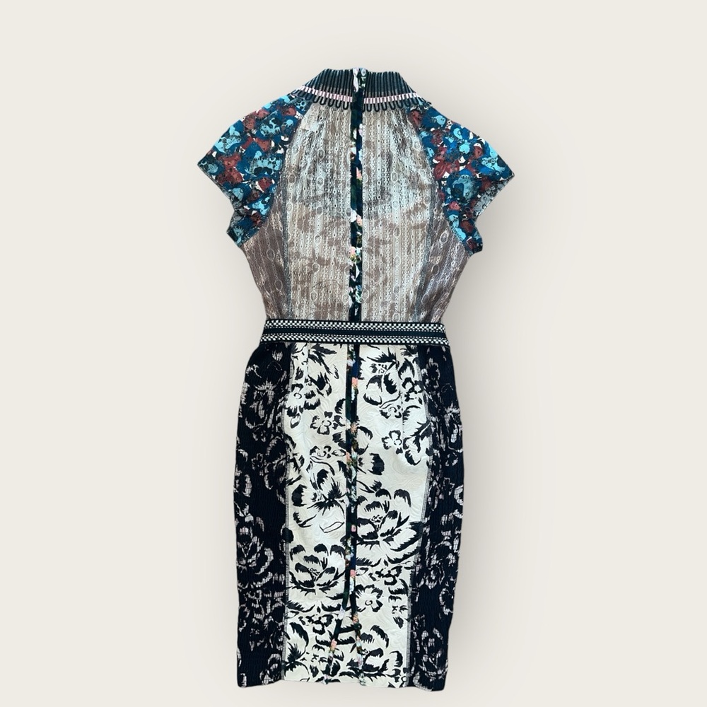Byron Lars Multicolor Patterned Midi Dress - Picture 9 of 14